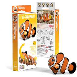 Qelements, układanka 3D Błazenek Rybka Eugy Eko