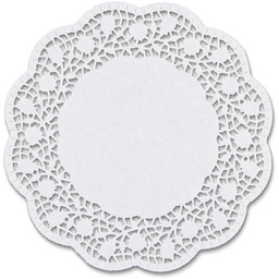 Staedter Forma do ciasta okrągła, biała, podkładki, 6