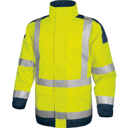 EASYVIEW kurtka ocieplana - żółty fluo-granatowy 2XL