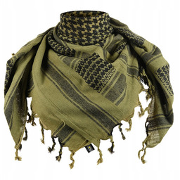 Chusta Arafatka Shemagh Kefija 110x100 Cm M-Tac Czarno/Oliwkowa