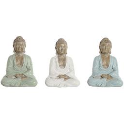 Home ESPRIT Figurka dekoracyjna biały zielony turkusowy orientalny