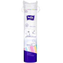 BELLA COTTON Płatki kosmetyczne okrągłe, 120szt.