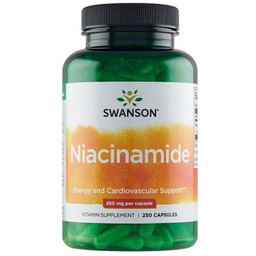 Swanson Niacyna 250 mg, 250 kaps.