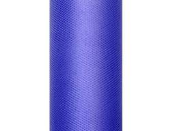 Tiul gładki granatowy - 30 cm x 9