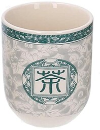 Vakiety 5861680000 Szklanka Ceramiczna Biały z dekoracjami Zielony
