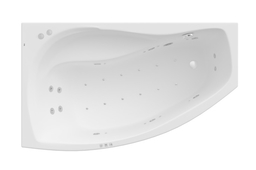 Roca Nicole wanna 160x95cm lewa z hydromasażem Smart