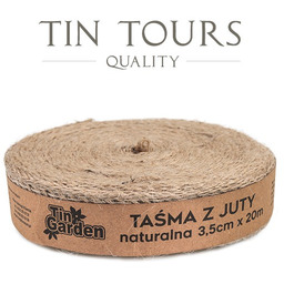 NATURALNA TAŚMA Z JUTY 3,5 cm x 20