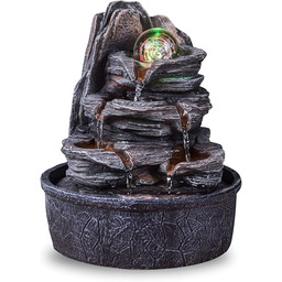 Fontanna do wnętrz Wodospad Natura Schody Efekt Kolorowy