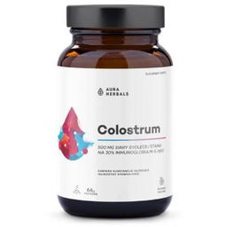 Aura Herbals Colostrum 500 mg Słodka malina proszek,