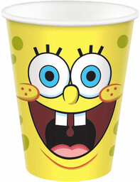 Kubeczki urodzinowe Spongebob Kanciastoporty - 250 ml -