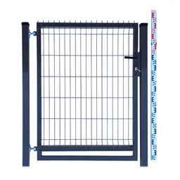 Furtka 130cm antracyt grafit Panelowa dwa Słupki RAL7016