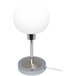 Lampa stołowa LED chromowana z kulistym kloszem TB-92039-CH