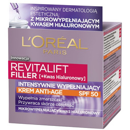 L''Oreal Paris REVITALIFT FILLER Krem intensywnie wypełniający zmarszczki