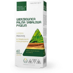 MEDICA HERBS Wierzbownica Palma sabałowa Pygeum 600mg, 60kaps.