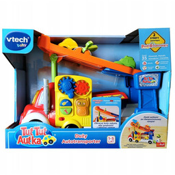 Zestaw Tut Tut Autka Duży Autotransporter Dźwięk