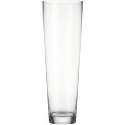 Leonardo 029556 wazon stożkowy, 50 cm, przezroczysty