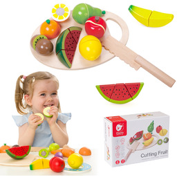 CLASSIC WORLD Drewniany Zestaw Do Krojenia Owoców