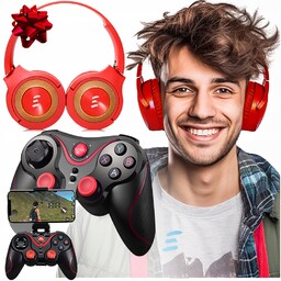 Najlepszy Dla Chłopaka Męża Gamepad Kontroler Do Telefonu+słuchawki