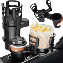 Uchwyt Samochodowy na Kubek i Butelkę, z Miejscem