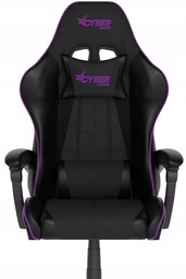 Fotel Gamingowy Cyber Chairs Select Purple Czarny Biurowy