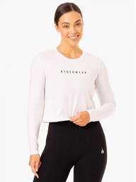 Ryderwear Damska koszulka z długim rękawem Foundation White