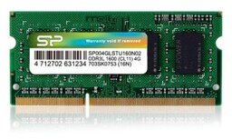 Silicon Power Pamięć RAM SODIMM DDR3 4GB (1x4GB)