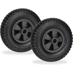 Relaxdays Koło do taczki 2.50-4, zestaw 2 sztuk,