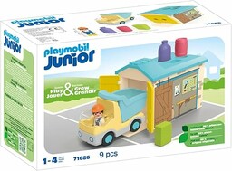 PLAYMOBIL JUNIOR 71686 Ciężarówka z garażem z funkcją