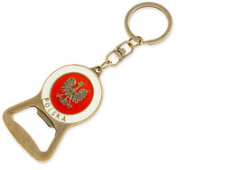 PATRIOTYCZNY BRELOCZEK OTWIERACZ kolor biały army military orzeł