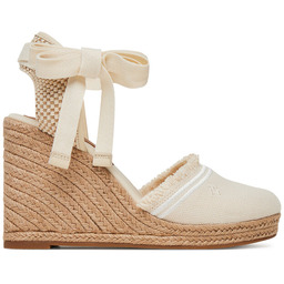 Espadryle Tommy Hilfiger Fringe Canvas High Wedge FW0FW08878
