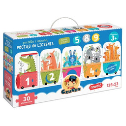 CzuCzu puzzle z dziurką Pociąg do liczenia 3+