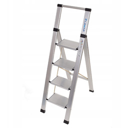 Drabina aluminiowa domowa składana 4 stopniowa Lemar Slim