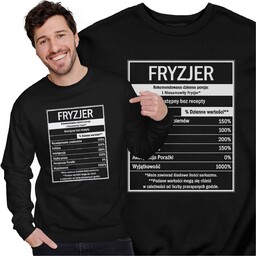 Bluza Dla Fryzjera Śmieszny Prezent Etykieta GDA Bluza