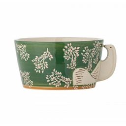 Bloomingville HEZHA Miska 460 ml Ptak / Zielona