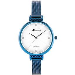 ZEGAREK DAMSKI ALBATROSS ABBC22 (za544e) blue / silver