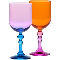 Krosno  Kolorowe Kieliszki do Wina Czerwonego