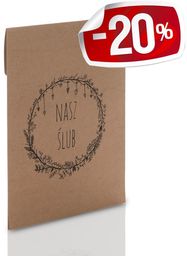Koperta kraft na zdjęcia A4 21x30 Nasz Ślub