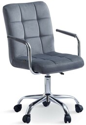 Krzesło obrotowe welurowe HARIS (DC-6096H) / szary #20