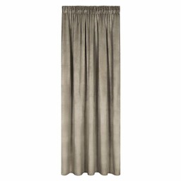 Eurofirany Zasłona 140x270 Melanie welurowa brązowa gotowa