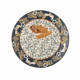 Bloomingville HEZHA Talerz Płaski 16 cm Ptak /