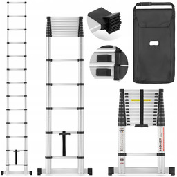 Drabina aluminiowa teleskopowa składana przystawna rozsuwana Higher 3,8m