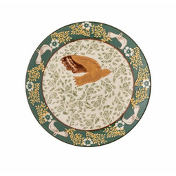 Bloomingville HEZHA Talerz Płaski 16 cm Ptak /