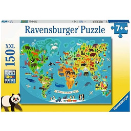 Ravensburger Animal World Map 150 Piece Jigsaw Puzzle