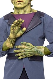 Smiffys 51655 Uniwersalne rękawiczki lateksowe Monsters Frankenstein, męskie,