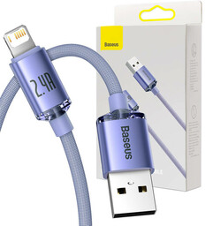 Kabel USB do Lightning Baseus Crystal Shine, 2.4A,