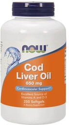NOW FOODS Cod Liver Oil 650 mg tran,