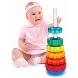 Zakręcona wieża sensoryczna MiniSpinny Fa110-1 Fat Brain Toys,
