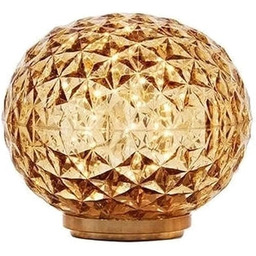Kartell Mini Planet lampa stołowa na baterie, bursztyn,