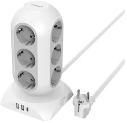 Tessan TPS02-DE-C 12 gniazd 1x USB C 2x