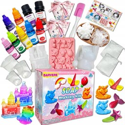 DUŻY ZESTAW DIY DO ROBIENIA MYDEŁEK MYDŁA KUL